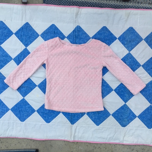 PINK CHENILLE SHIRT/SWEATER size S - Picture 1 of 3